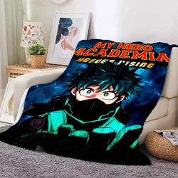 My Hero Anime Soft Plush Sofa Bed Throwing Cartoon Picnic Thin Blankets Modern Flannel Blanket Cover Gedruckt Bettdecke Geschenk