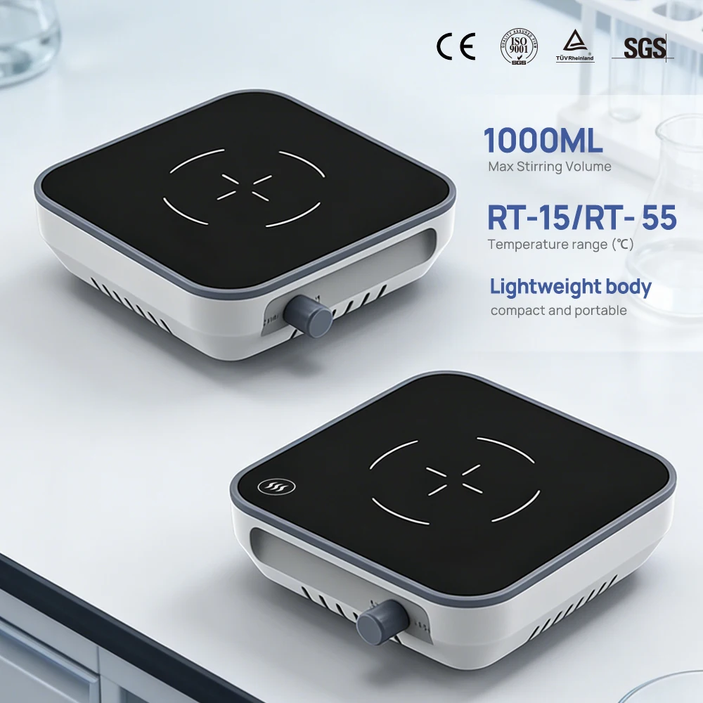 

LICHEN Laboratory Stirrer Chemical Use 500ml Magnetic Stirrer with Hot Plate Mini Mixer