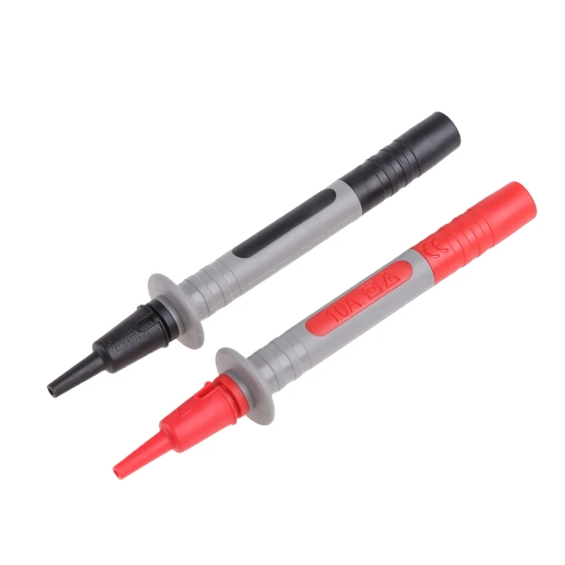 Replaceable P8003 Multimeter Probe Professional Test Pen Stick Multi Meter Gilded Needle for 4mm Banana Plug Black Red