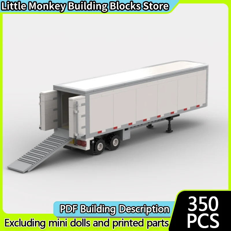 

Конструктор City Car Model MOC: Классический Тяжелый Модульный Полуприцеп, Технологичные Кирпичики, Подарки для Детей на Праздники, Набор для Сборки Игрушек