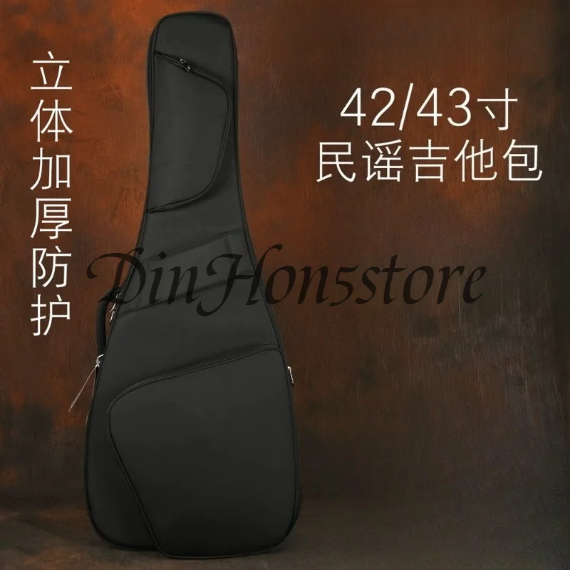Super thick cotton waterproof shoulder shockproof 4243 inch acoustic guitar full hollow jazz guitar bag J200