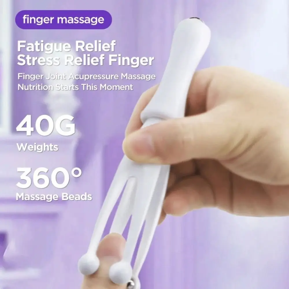 360 Degree Finger Roller Massager Comfortable Grip Rolling Steel Ball Finger Care Tools Hand Held Muscle Relaxation