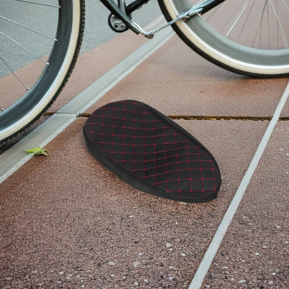 Motorcycle Seat Cover PU Universal Elastic Fit Sunproof Heat Resistant Easy Clean for Scooter Moped Electric Bike Dirt