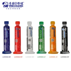 MECHANIC UV Light Curing BGA PCB Solder Mask Ink Black/Blue/Green/Red/Yellow/White Welding Oil Paint Prevent Corrosive Arcing