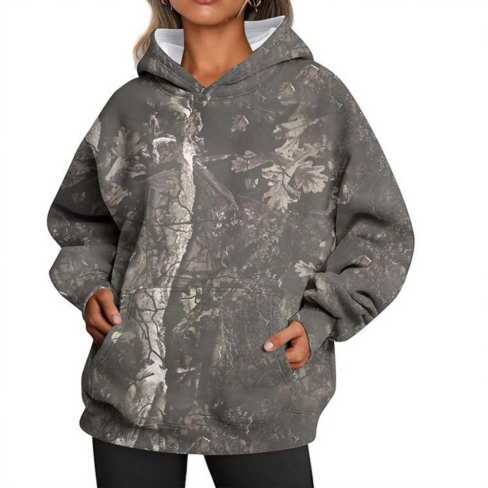 Casual Fit Hoodie Straight Sleeve No Decoration Comfortable Style Women's Top Garment Casual Fashion Upperwear