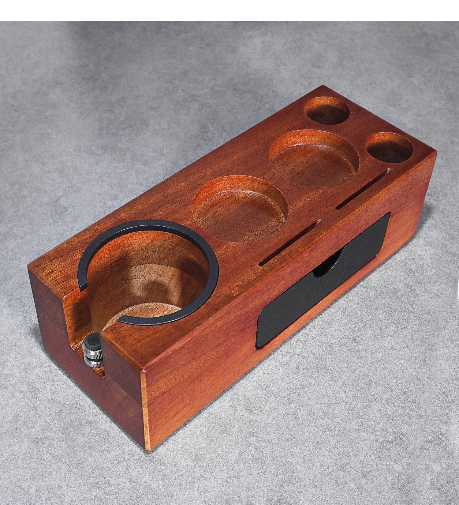 LMM solid wood powder press base cloth powder press base 51/54/58 mm handle bracket storage ******iversal
