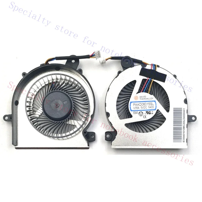 New For MSI GF65 GF65 Thin 10SD 10SDR 10SE 10SER 9SD 9SE 9SEX 9SEXR Series Laptop CPU Cooling Fan PAAD06015SL-N433