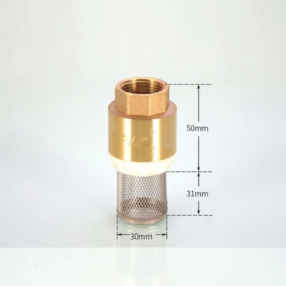 For Cisqu Brass Bottom Valve Filter Mesh Check Valve Non Return Mechanism For High Efficiency Water Pump Systems