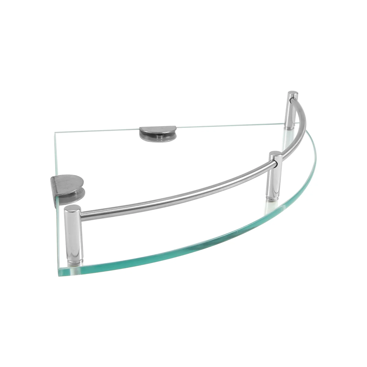 AA05 Bathroom Shelves, Bathroom Glass Corner Shelf Wall Mounted ,Tempered Glass Shelf for Storing Shower Gel/Soap-C