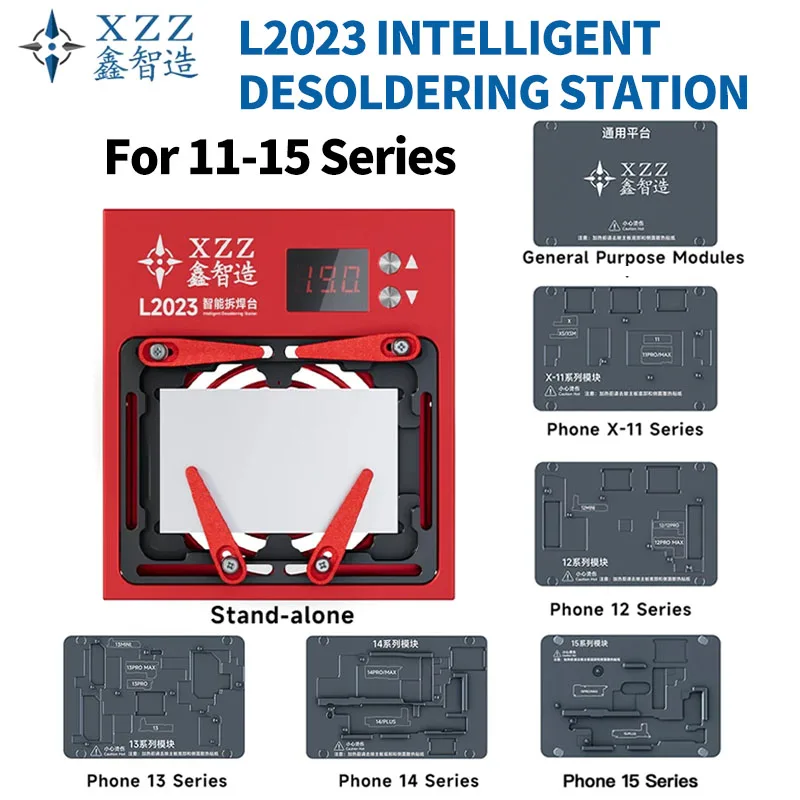 XZZ L2023 inteligentna stacja do rozlutowywania podgrzewania wstępnego dla IPhone 11-16 seria Android CPU IC BGA stacja do rozlutowywania ogrzewania