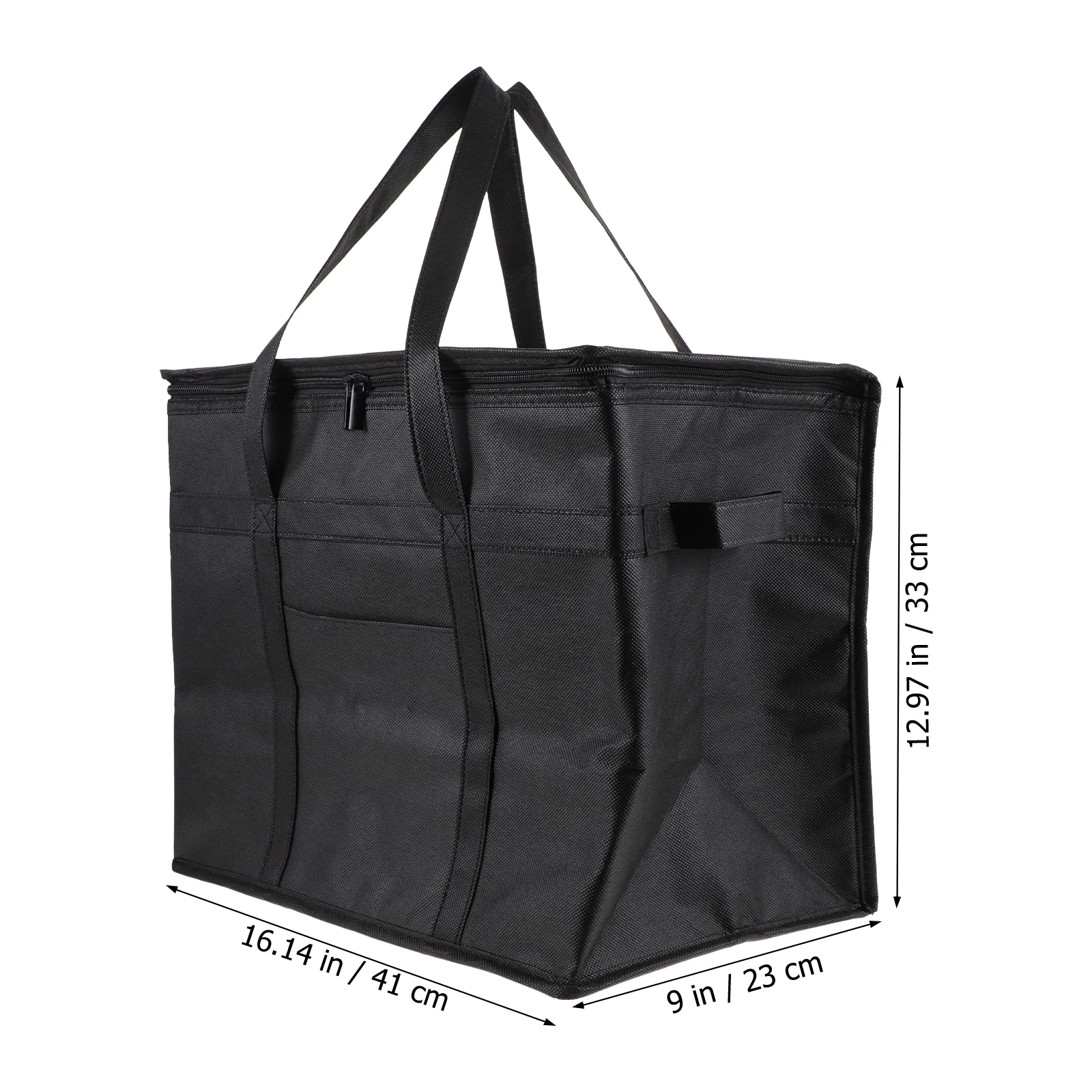 

Insulated Shopping Large Thermal Food For Takeout Delivery Reusable Aluminum Foil Foldable Food Storage Bag With Zipper Freezer