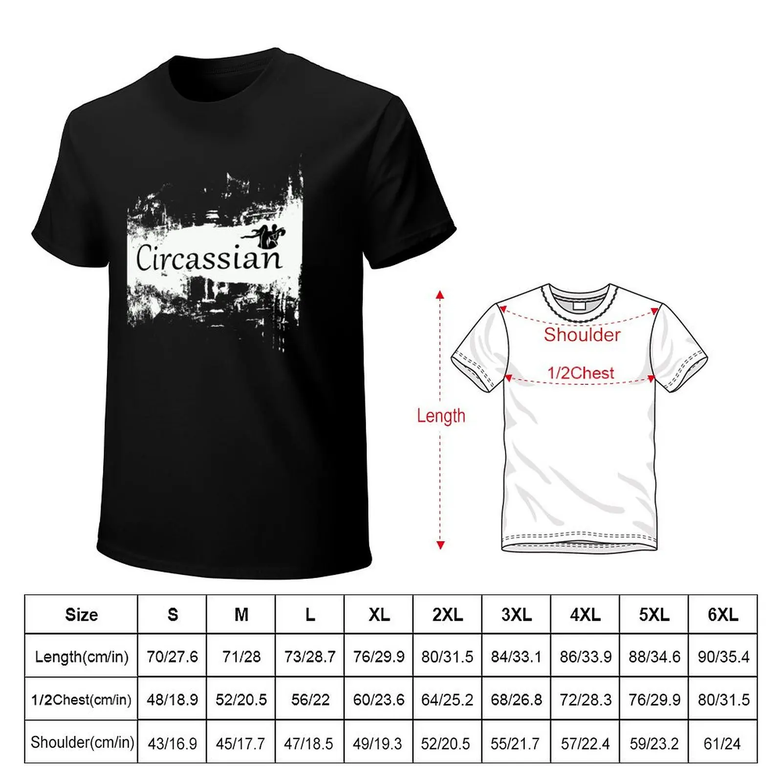 Circassians the oldest indigenous people T-Shirt Big Size Crew Neck T-Shirt
