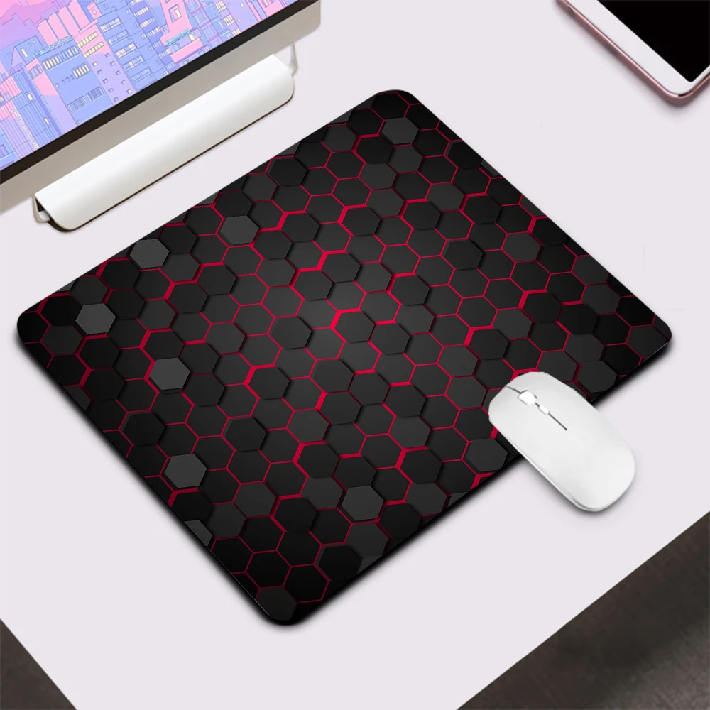 Grid Honeycomb Small Gaming Mouse Pad Computer Office Mousepad Keyboard Pad Desk Mat PC Gamer Mouse Mat Silicone Laptop Mausepad