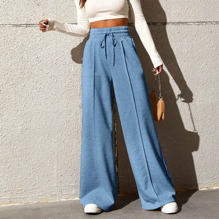 

Sports pants for women in autumn new straight tube loose fitting sanitary pants, wide leg pants, outdoor dance casual pant