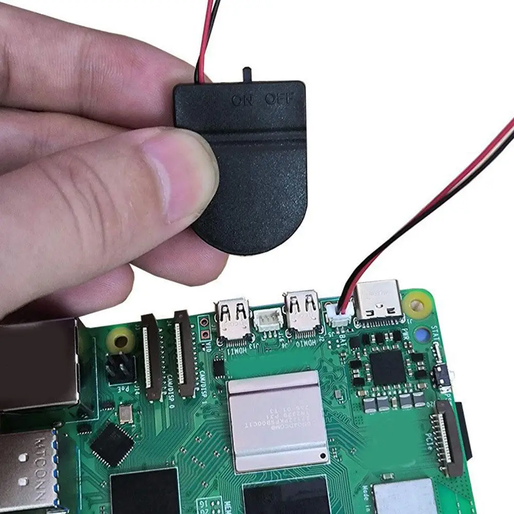 1ชุดสำหรับ Raspberry Pi 5 RTC นาฬิกาอุปกรณ์แบตเตอรี่แบบเรียลไทม์ทดสอบพลังงานแบตเตอรี่แบบชาร์จไฟได้พร้อมแบตเตอรี่/ไม่ใช้แบตเตอรี่