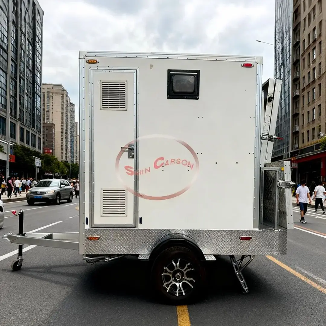 

Winter Outdoor Usable Towed Disabled Accessible Portable Toilet Barrier-Free Anti-Slip Towable Restroom