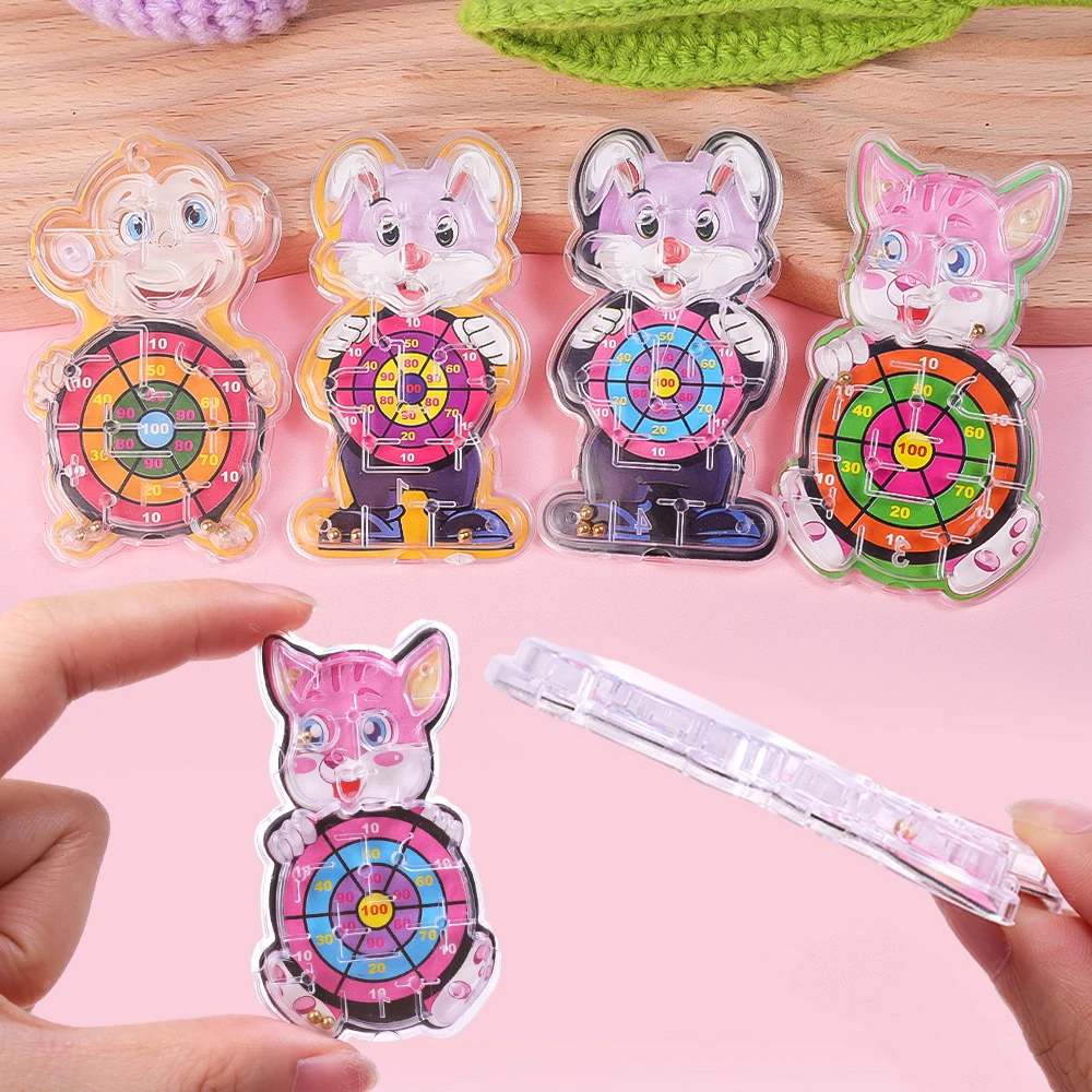 Kids Jerseys Pinball Animal Maze Toys Wholesale Cartoon Animal Shape Pinball Track Maze Children Intelligence Training Props