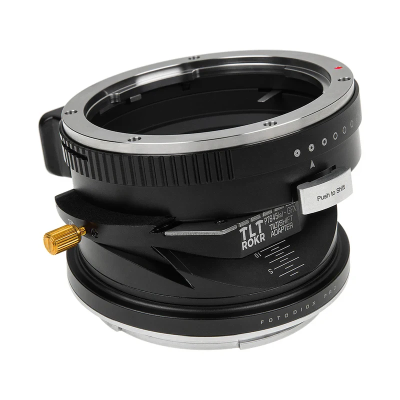 Fotodiox P645-GFX TLT ROCK TILT/SHIFT Movements Lens Adapter For Pentax 645 6x4.5 Mount Lens To Fujifilm GFX Mount Camera