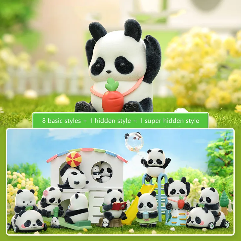 Panda Roll 3rd Kindergarten Series Anime Action Figure Guess Bag Ornament Figurines Home Decor Desktop Dolls Model Girls Gift