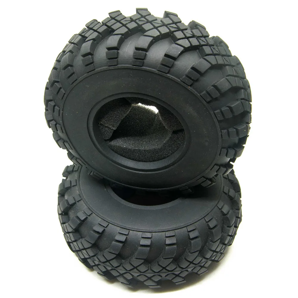 MIBIDAO 1 sztuk/4 sztuk 130MM 2.2 gumowe opony opony do kół dla 1/10 Rc Crawler Axial SCX10 TRX-4 części do modernizacji samochodu