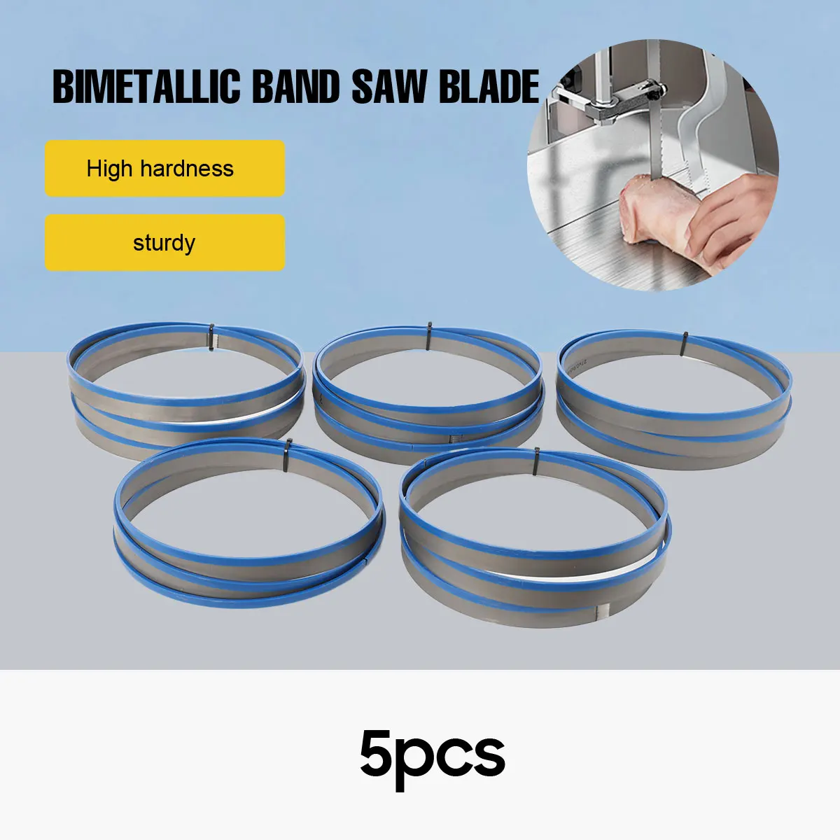 3/5 Stück M42 Bimetall-Metallschneidebandsägeblatt 2720*27*0,9 MM Bi-Metall Bandsägeblätter für Holzbearbeitung und Metallschneiden – Detail 2