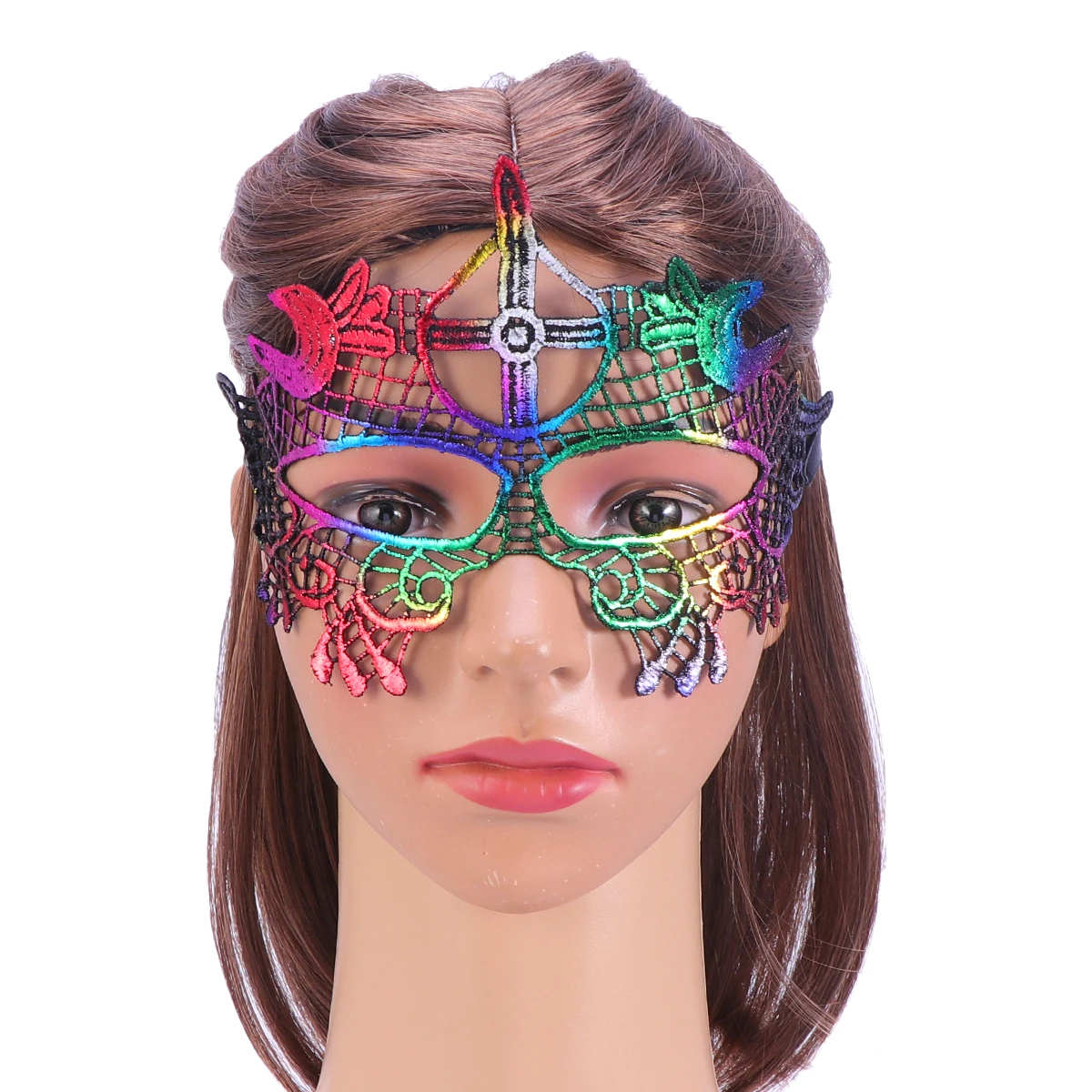 

Sexy Lace Eye Mask Premium Material Dazzle Color Masquerade Party Halloween Valentine Carnivals Birthday Cosplay Gift Female
