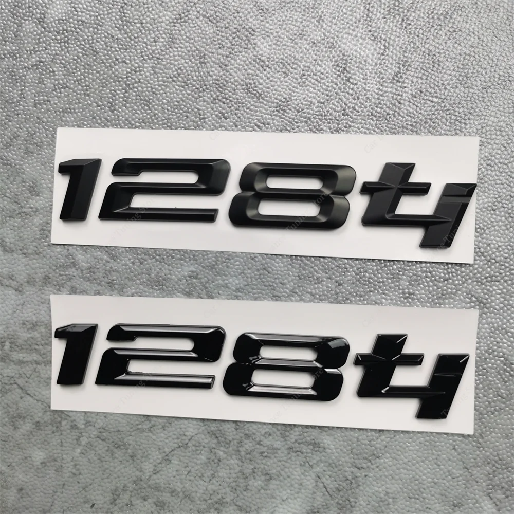 3d Car Letters For BMW F40 116i 116d 118d 118i 120i 120d 128ti Gloss Black Lettering Emblem Logo Badge Sticker Trunk Accessories