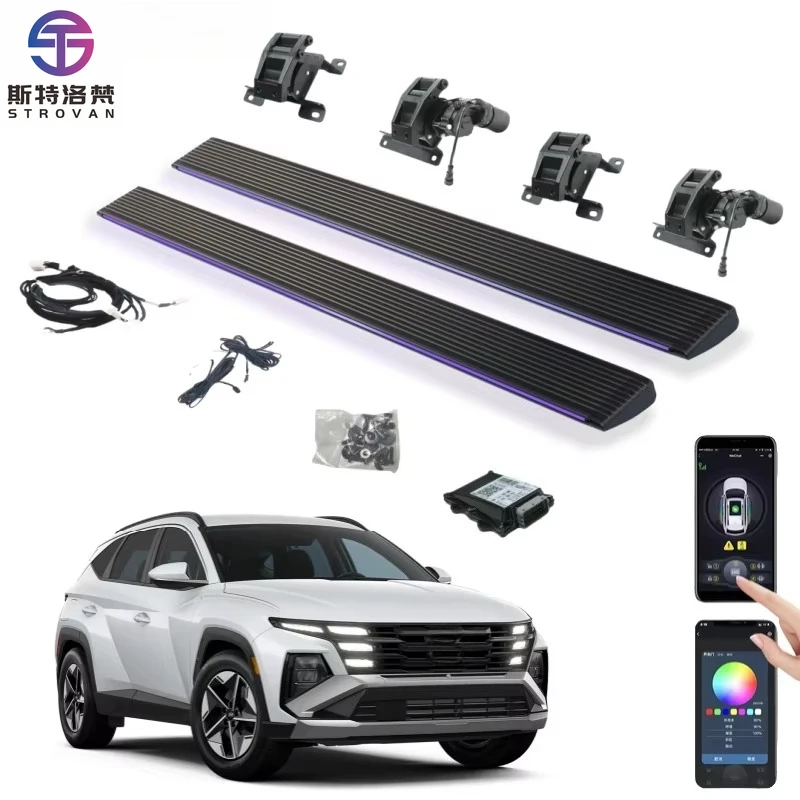 

STLF CLRAK 2018 2021 2023 OEM Tucson Nx4 Ix Car Accessories Retractable Electric Side Steps Power Running Boards
