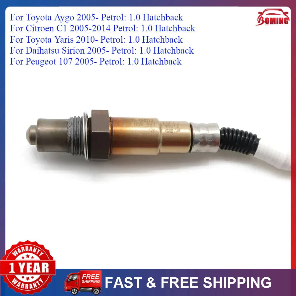 

Новый автомобильный датчик кислорода соотношения воздуха и топлива Лямбда O2 подходит для Citroen C1 Peugeot 107 Toyota Aygo Yaris 894650H010 89465-0H010