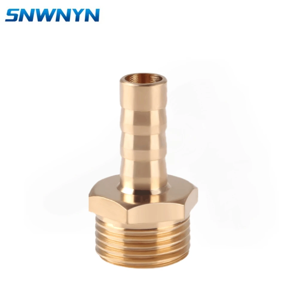 

Brass Stright Pipe Fitting OD 6mm-19mm Hose Barb Tail 1/8" 1/4" 3/8" 1/2" 3/4" 1" BSP Male Thread Pagoda Connector Adapter