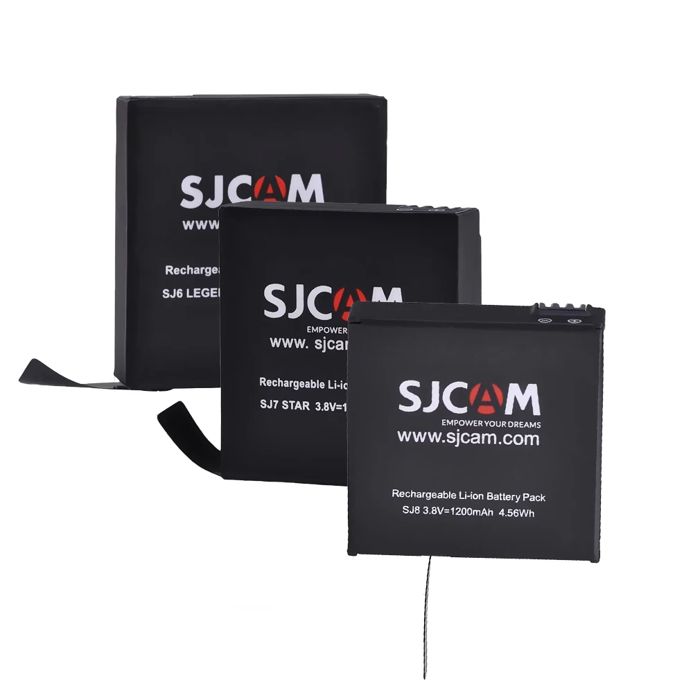 Rechargeable lithium Battery for SJCAM SJ6, SJ6 Legend,SJ7 Star, SJ8 Air, SJ8 Pro, SJ8 Plus Sports Action Camera Accessories