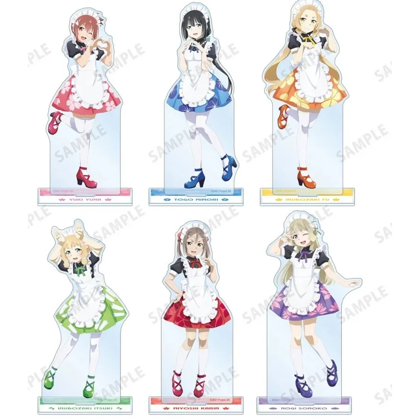 Game Tougou Mimori INUBOZAKI ISTUKI Karin Acrylic Stand Doll Anime Figure Model Plate Cosplay Toy for Gift