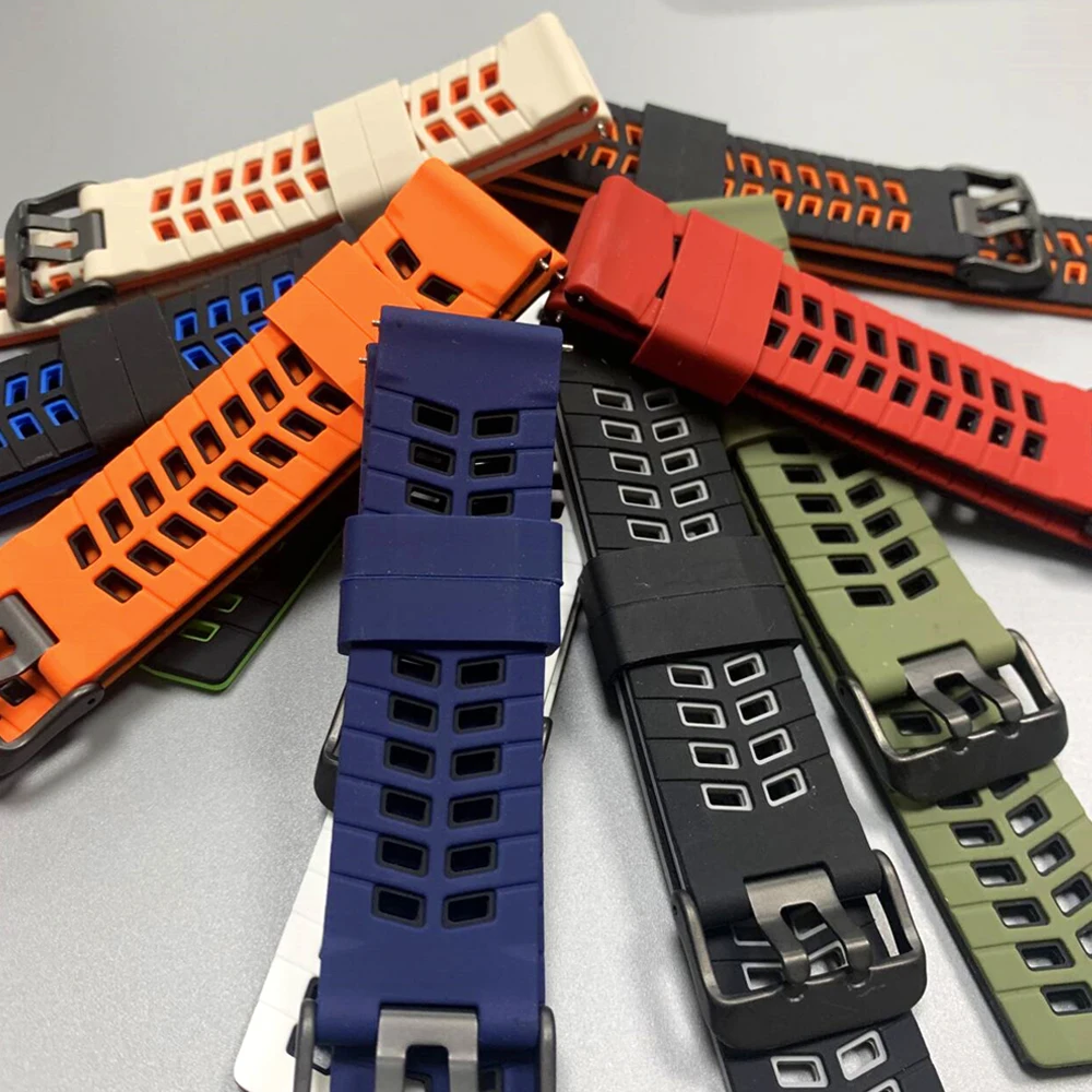 22 مللي متر حزام سيليكون ناعم لساعة هواوي GT 6/GT5 Pro العصابات لساعة هواوي 5 4 3 GT4/GT3/GT 2 46 مللي متر سوار رياضي قابل للتنفس