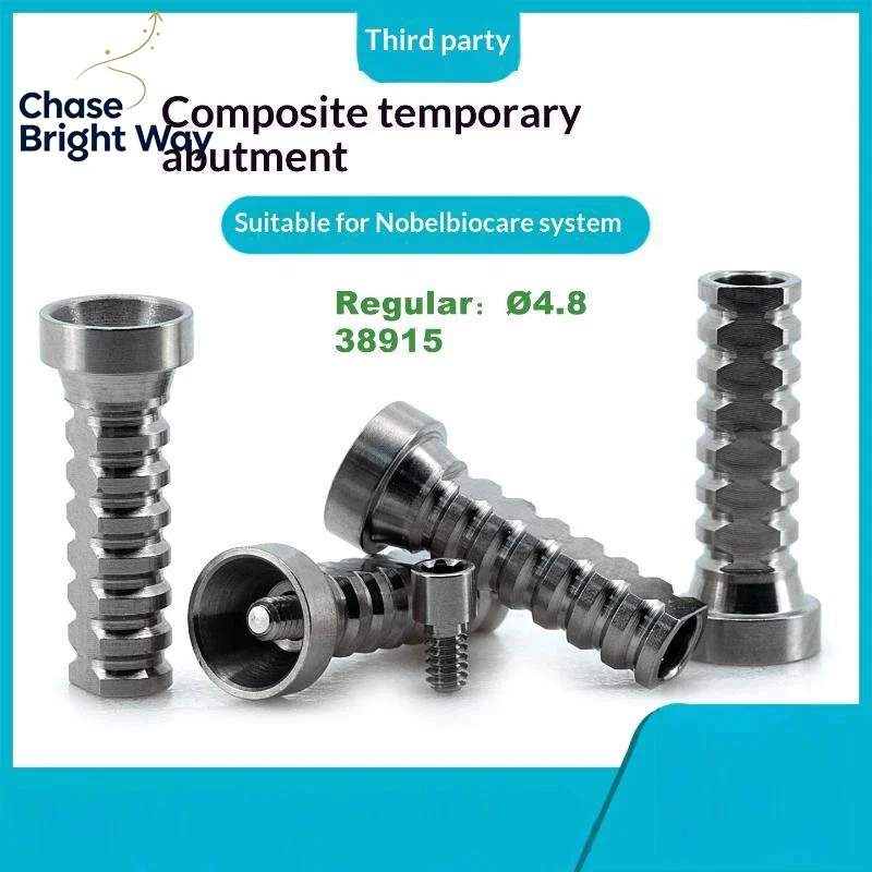 Titanium 4.8mm Temporary Dental Implant Replacement Parts Fit Nobel Biocare for Dental Surgery Clinics Labs