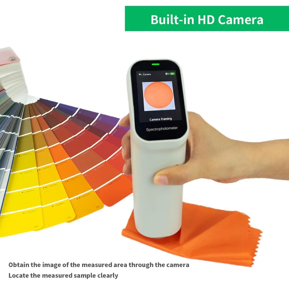2025年高精度カラーメータータッチスクリーン色彩分析テスター分光反射率、CIEラボ、CMYK、RGB、Lch迅速発送
