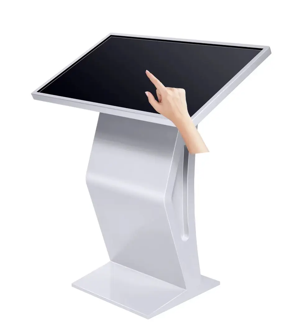 

43-дюймовая емкостная машина самообслуживания K, машина с горизонтальным запросом, киоск с сенсорным экраном, цифровые вывески в торговом центре OEM