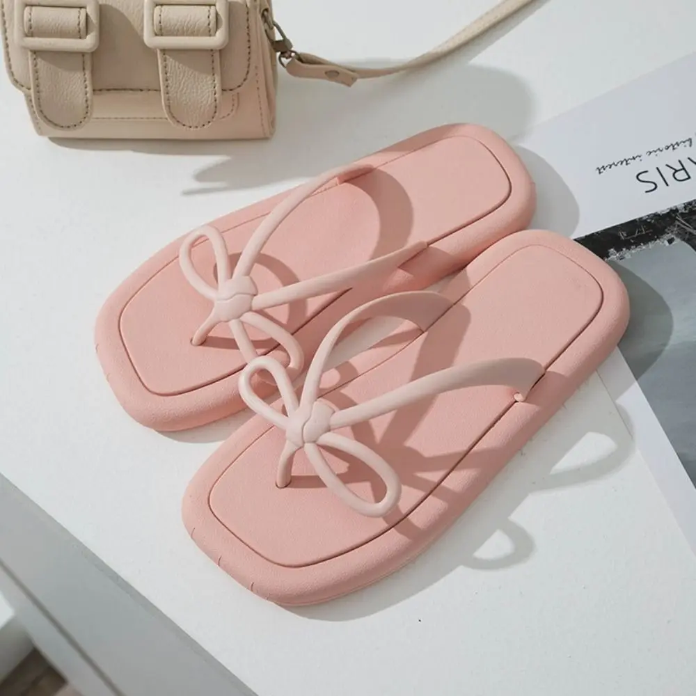 

Удобные флуоресцентные женские шлепанцы с бантом