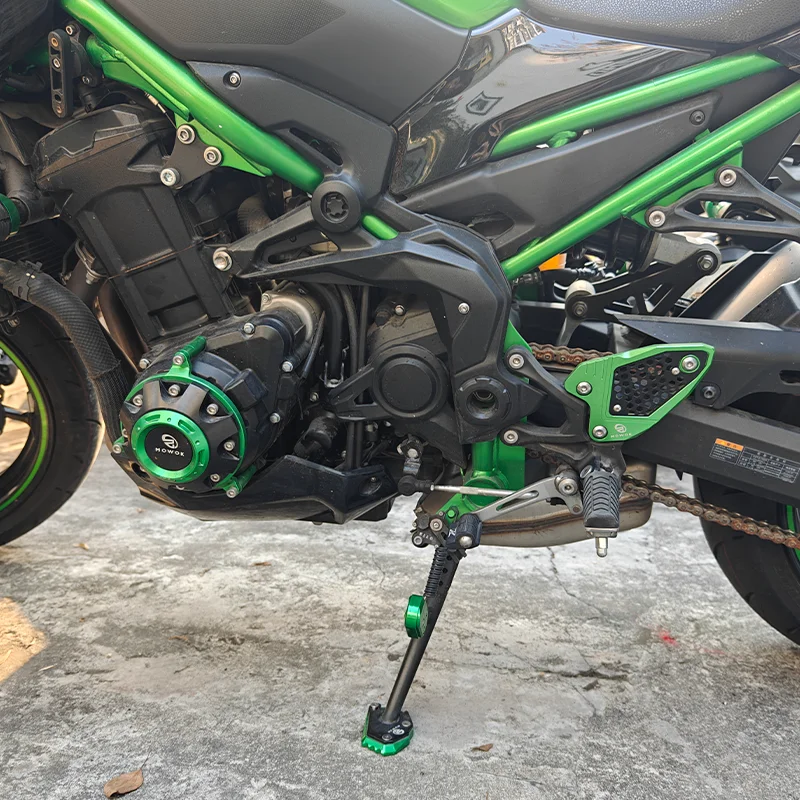 Z900 لـ Kawasaki Z 900 RS SE Z900SE Z900RS 2024 2023 ملحقات الدراجة النارية مسنده تمديد القدم الجانب حامل الوسادة المفاتيح