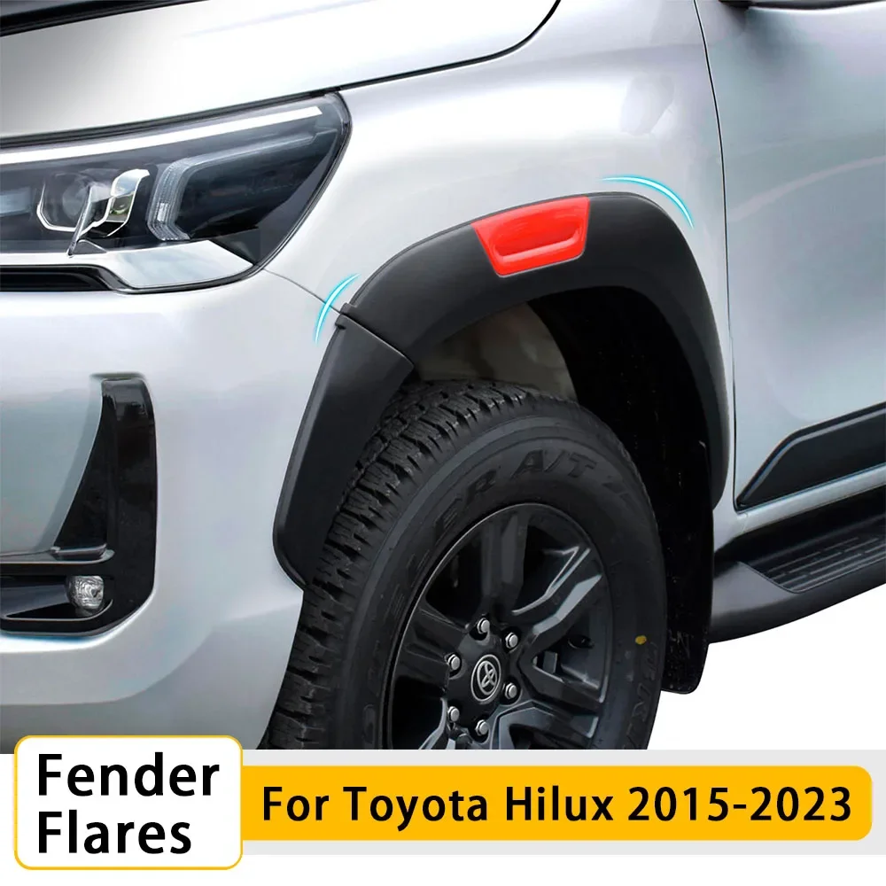 Fender Flares Wheel Arch Set for Toyota Hilux Revo 2015-2020,2021-2023 year Basic Version Mudguards 4X4 Car Accessories