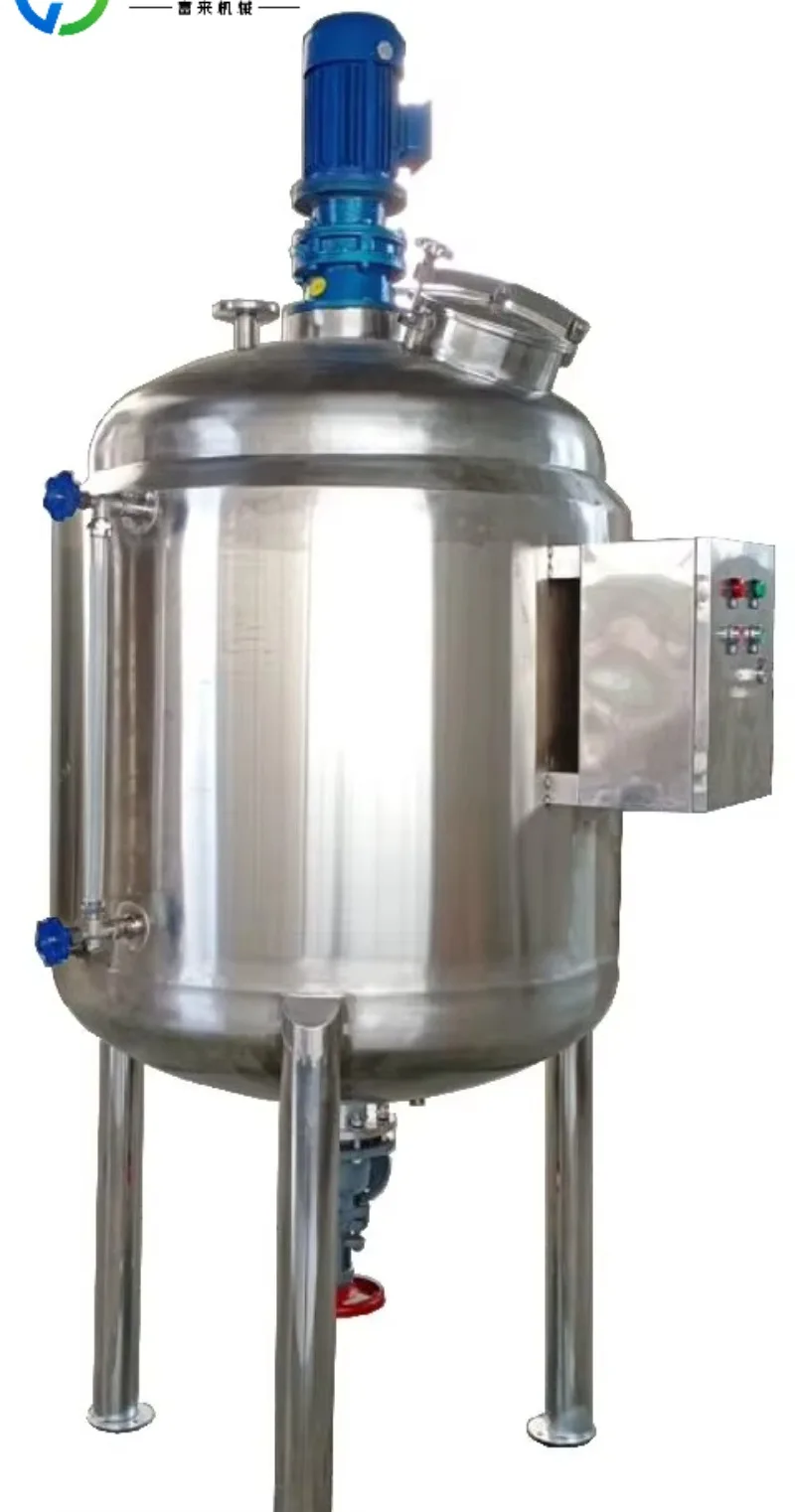 Food Grade Sanitary Stainless Steel Agitator Milk Tank Yogurt Fermentation Tank Mixing Tank