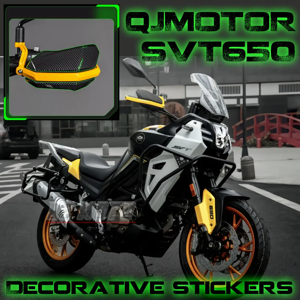 Motorcycle Modification Accessories FOR QJMOTOR SVT 650 Film Decals QJ650 Sticker Carbon Fiber Decoration Flower Tank Sticker