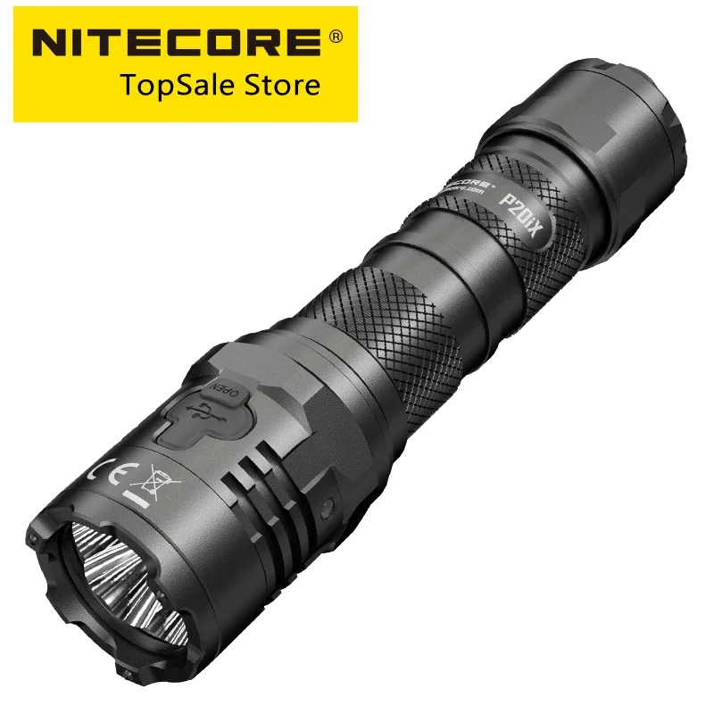 NITECORE-Lampe de Poche P20iX, Rechargeable par USB, Super Lumineuse, Militaire, 4000 Lumens, 5000mAh, NL2150Gardens, Batterie i, Originale