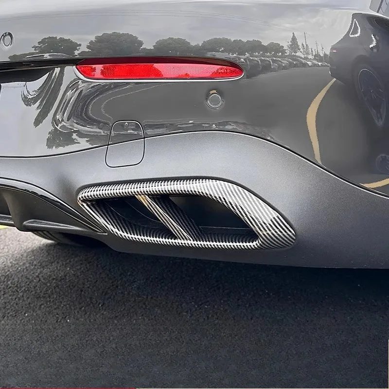 Suitable for Mercedes-Benz C236 CLE260,300G modified tail throat mask rear wind knife decoration bright strip