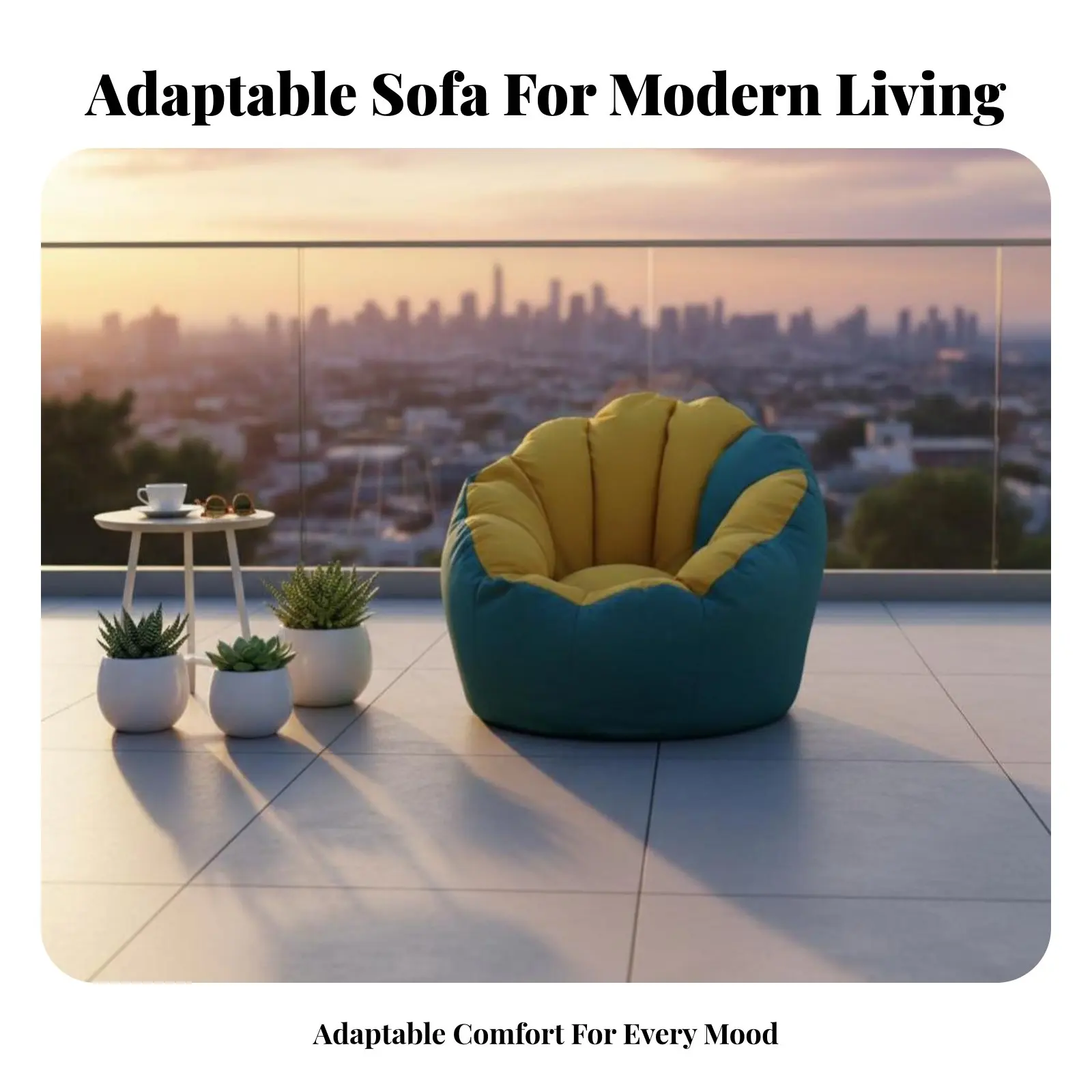 

Highposterior Soft Seating Chair Full Figure Comfort Armless Foam Lounger Ergonomic Assistance No Rigid Frame for Adults