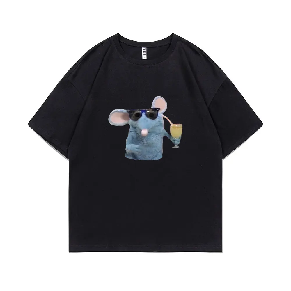 Funny T Is for Tutter Mouse Meme Print Tshirt Summer Men Women Fashion Casual T Shirt Male Oversized T-shirts Men\'s Short Sleeve