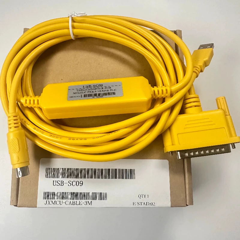 PLC Programming Cable USB-SC09-FX Programming Download Cable USB-SC09 with Big Head/supports WIN11