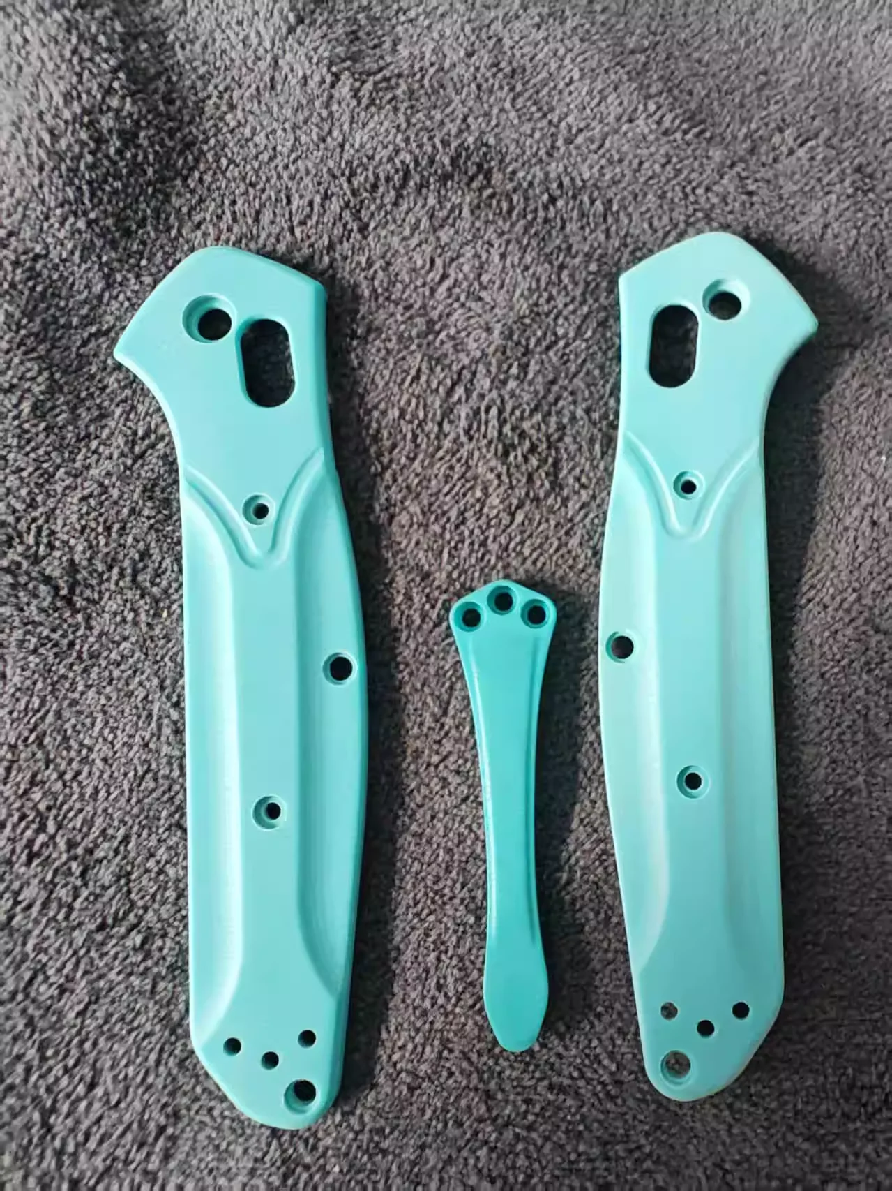 

1 Pair Tiffany Blue G10 Handle Scales With Pocket Clip for Benchmade 945 Osborne