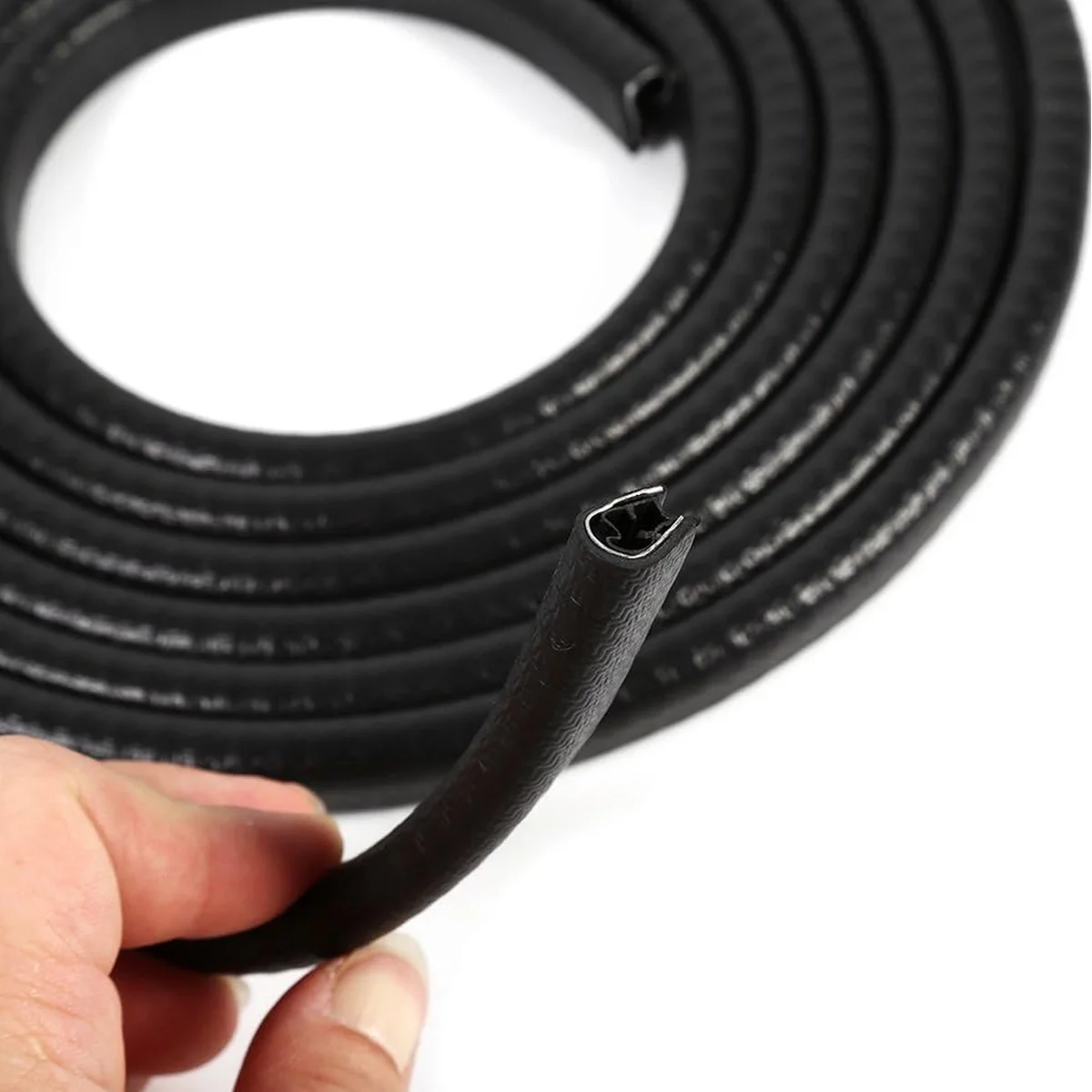 YONGRUN 5m Car Door Protection U-Shaped Universal Sealing Door Edge Protection Anti-Collision Strip Car Scratch Resistant Strip