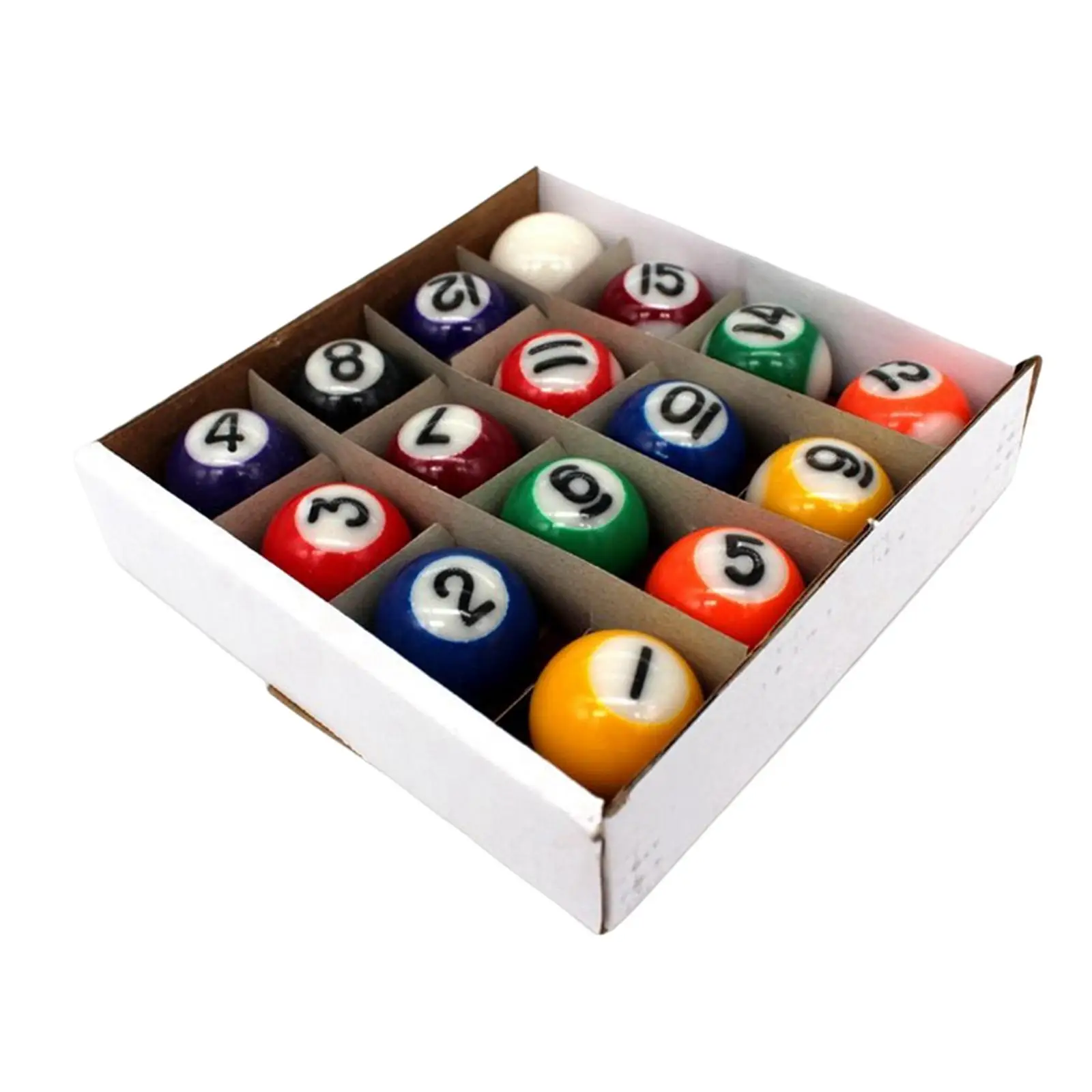 16 Pieces Mini Billiard Balls Pool Table Balls Kids Toys for Game Rooms Accessories