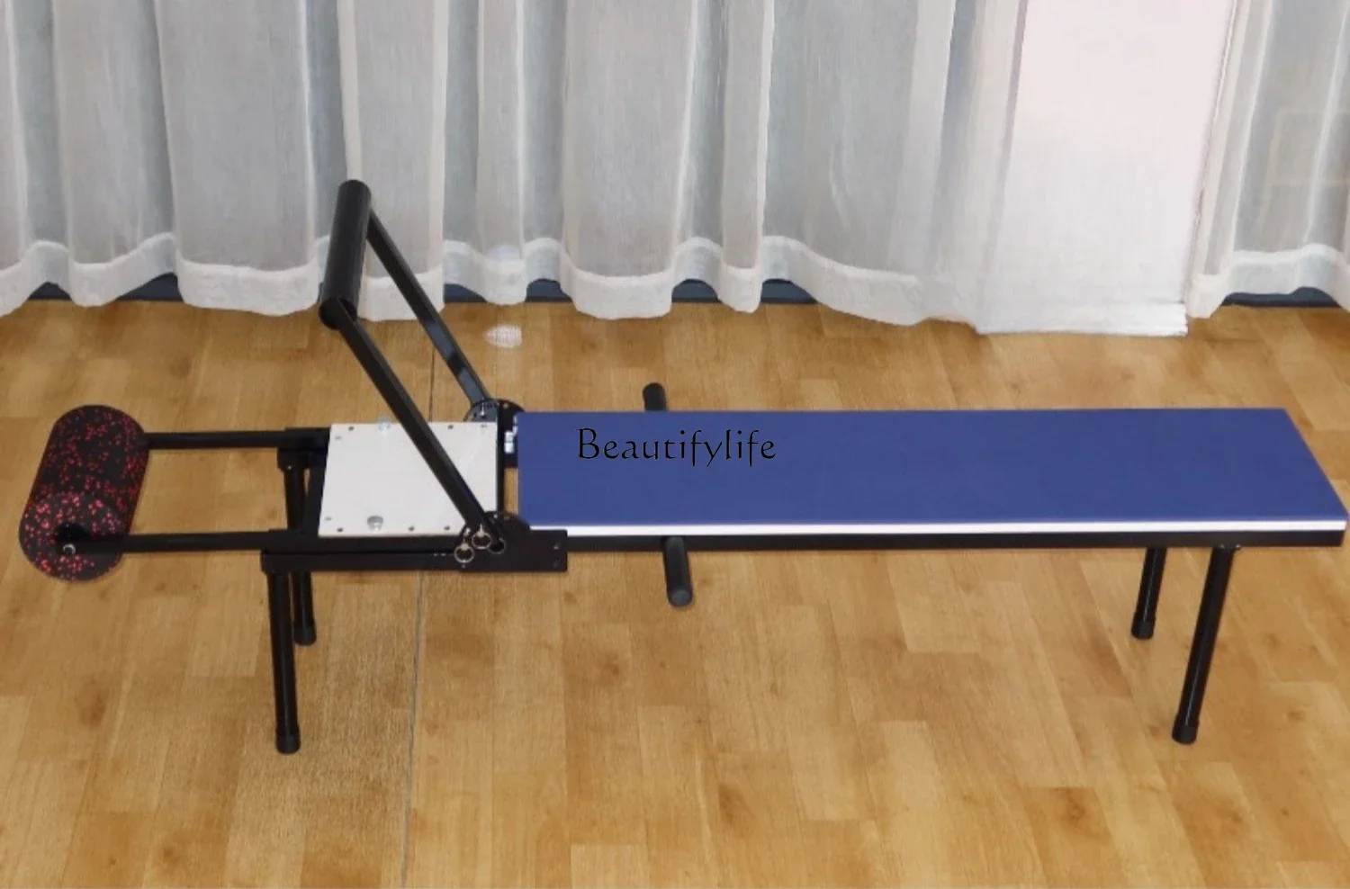 

One-word horse trainer, sitting, stretching, standing, leg pressing artifact
